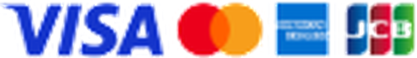 Visa, Mastercard, JCB, American Express